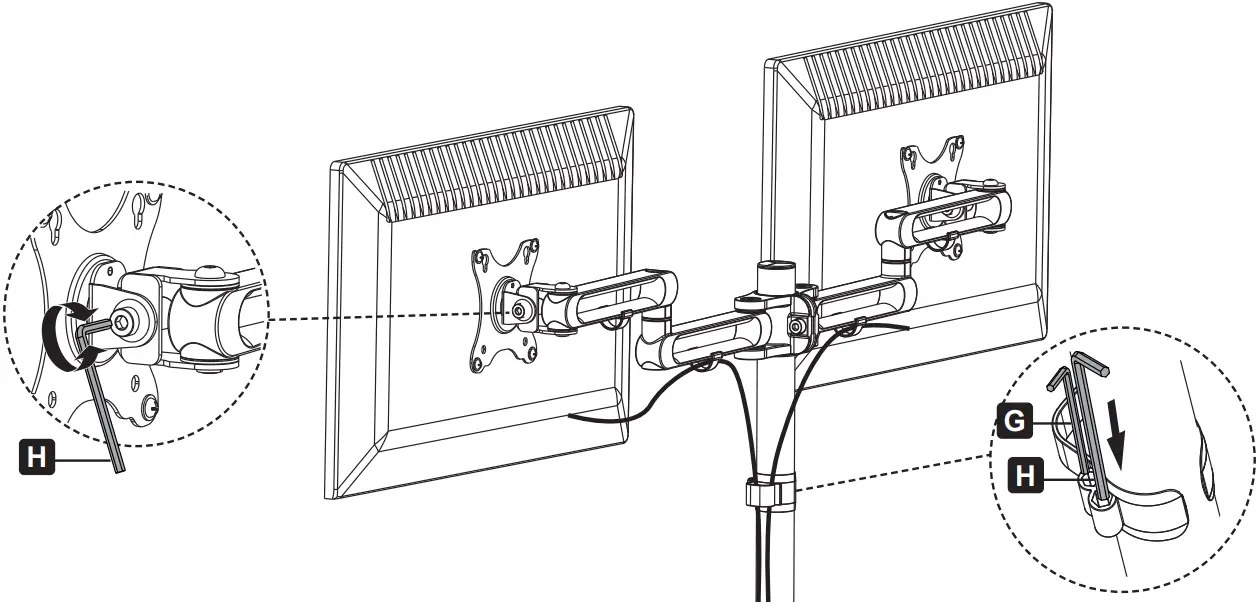 TRIPP LITE DDR1327SDFC-1 Dual Flat Screen B06