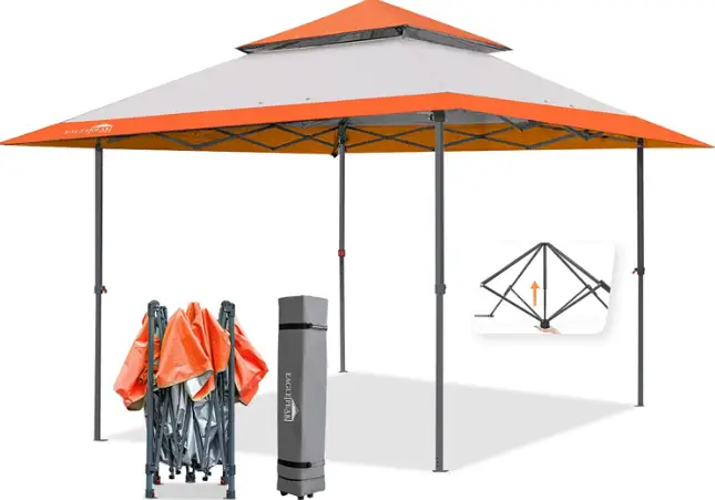 EAGLE PEAK E169EPT-ORG-AZ-Straight Leg-Pop-Up-Canopy-Tent-Instant-Outdoor-Canopy-PRODUCT-IMG