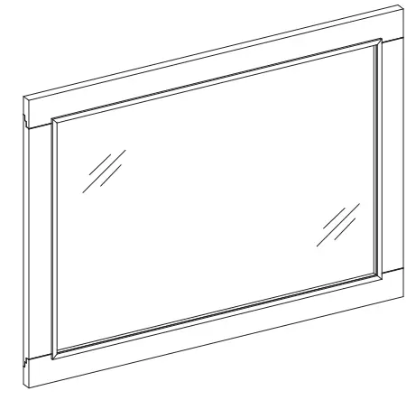 Kathy Ireland 1591MR-22-241, 1591MR-22-247 22 Inch Mirror - Horizontal Mounting
