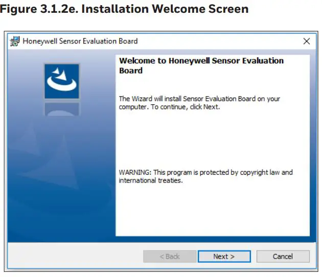 Honeywell FSS-SMT Sensor Evaluation Board Instructions - Figure 3.1.2e