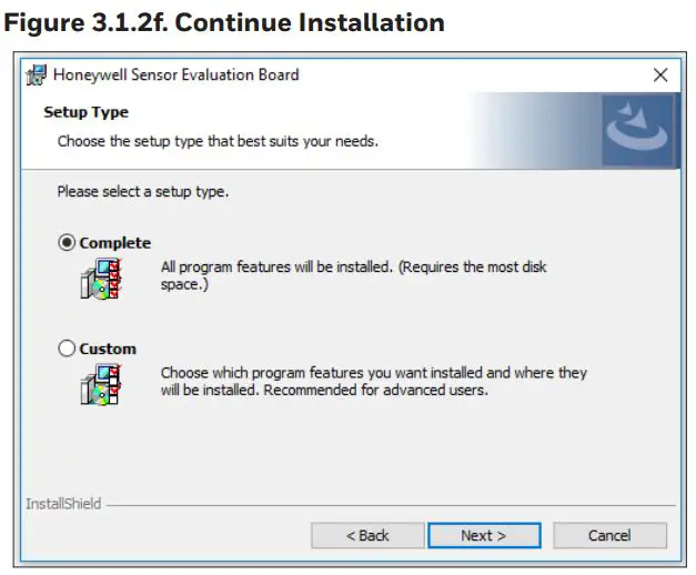Honeywell FSS-SMT Sensor Evaluation Board Instructions - Figure 3.1.2f