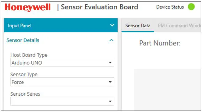Honeywell FSS-SMT Sensor Evaluation Board Instructions - USING THE SOFTWARE