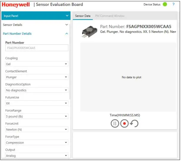 Honeywell FSS-SMT Sensor Evaluation Board Instructions - USING THE SOFTWARE