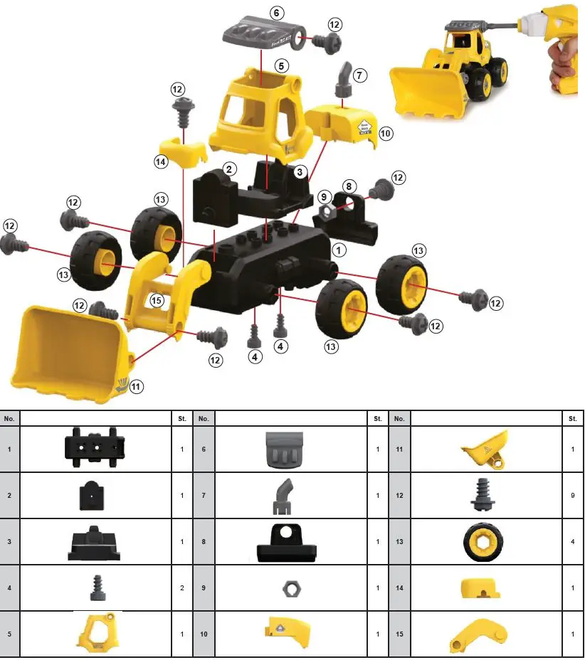 JAMARA 405225 First RC Kids Radlader-6