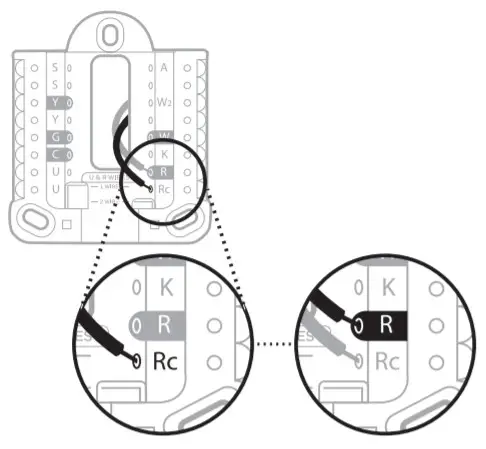 Honeywell T9 Smart Thermostat RCHT9510WFW2003 - Determine Correct R-Switch Position 4