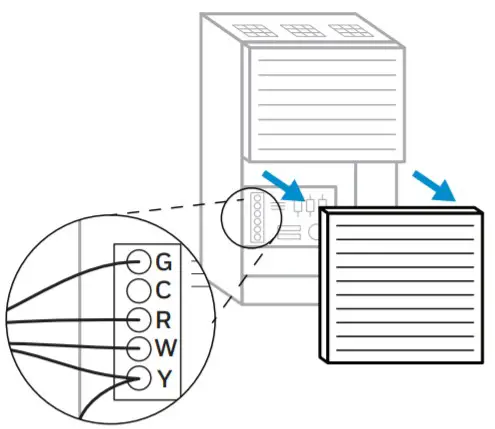 Honeywell T9 Smart Thermostat RCHT9510WFW2003 - Remove cover from furnace or heating system