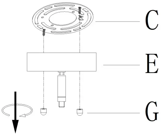 ZEVNI A04638 Frey 5-Light Gold Modern-Contemporary LED Chandelier - Figure 4