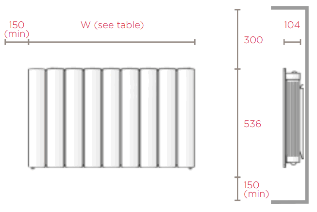 Dimplex GFP050WE Girona Panel Heater - fig 2