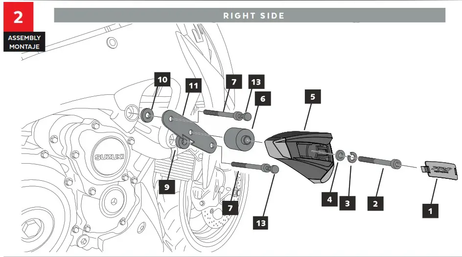 Puig 21266N Protector Motor - RIGHT SIDE
