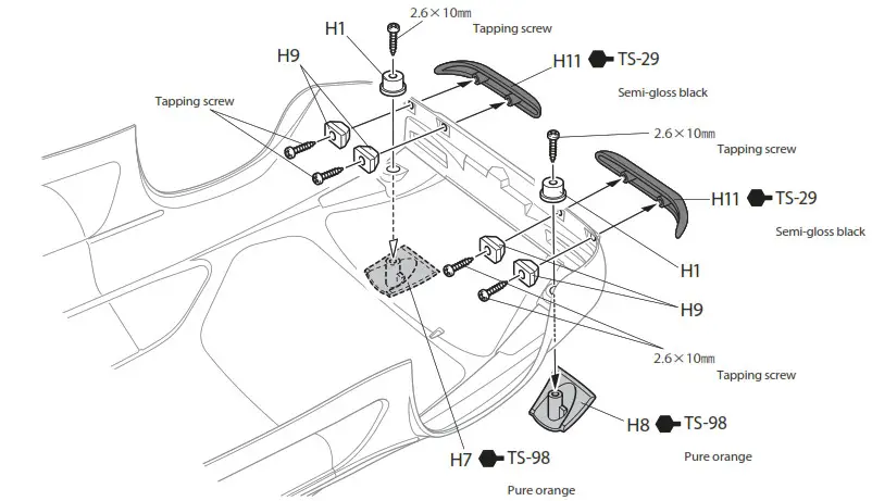 TAMIYA Alpine A110 RC 1 10th Scale Jagermeister - Markings 3