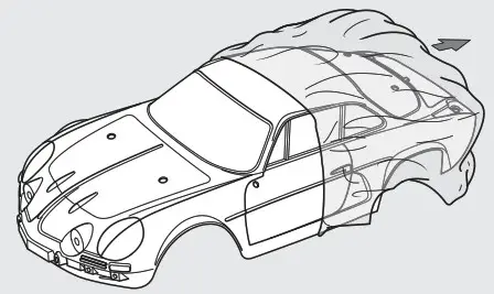 TAMIYA Alpine A110 RC 1 10th Scale Jagermeister - Painting 4