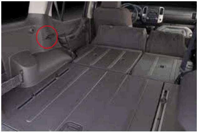 Raingler NETS GRIPS 1999-2015 Nissan Xterra Behind 2nd Row Seats Rear Barrier Divider - fig 1