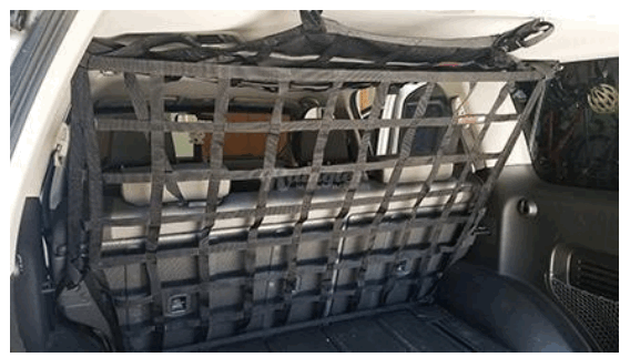Raingler NETS GRIPS 1999-2015 Nissan Xterra Behind 2nd Row Seats Rear Barrier Divider - fig 2