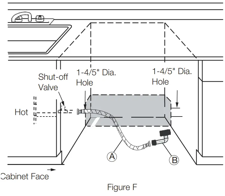 FORTE F18DWS250SS 18 Inch Stainless Steel Dishwasher - Figure E