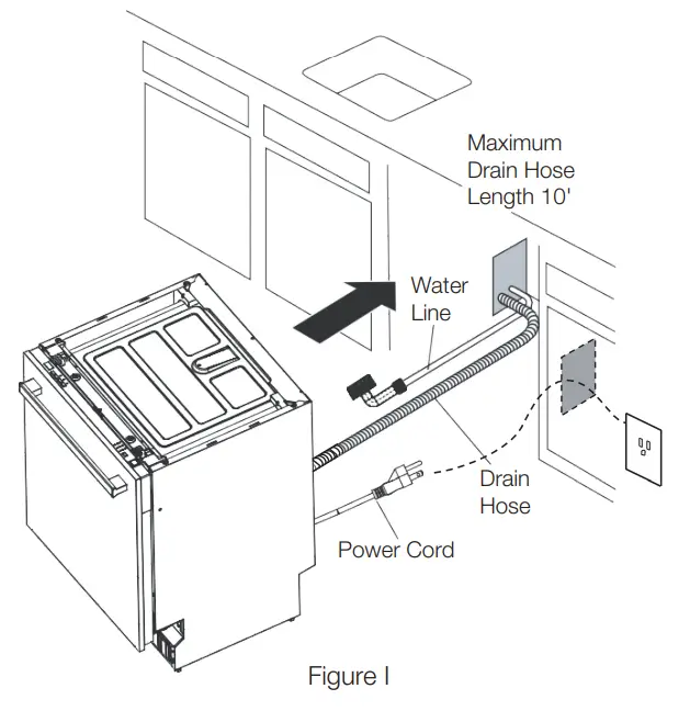 FORTE F18DWS250SS 18 Inch Stainless Steel Dishwasher - Figure I