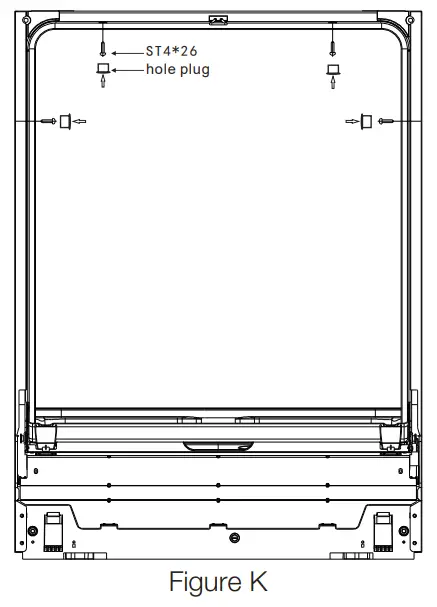 FORTE F18DWS250SS 18 Inch Stainless Steel Dishwasher - Figure K
