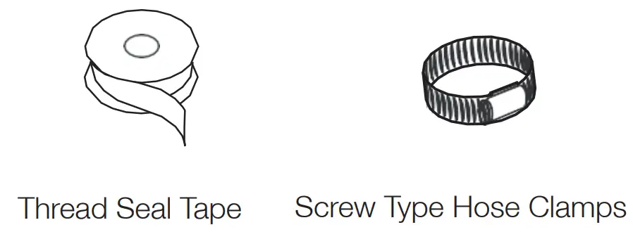 FORTE F18DWS250SS 18 Inch Stainless Steel Dishwasher - Hose Clamps