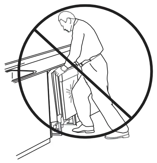 FORTE F18DWS250SS 18 Inch Stainless Steel Dishwasher - door panel