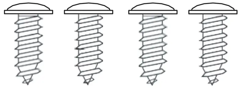 FORTE F18DWS250SS 18 Inch Stainless Steel Dishwasher - screws