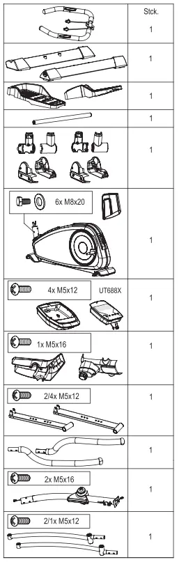 Checklist (contents of packaging)