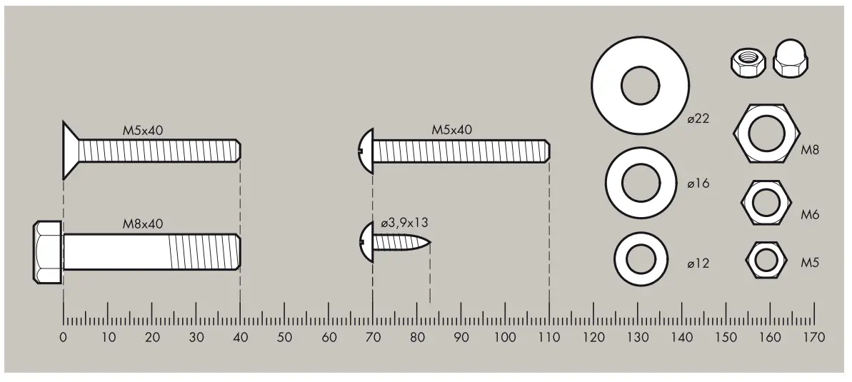 Measuring help for screw connections
