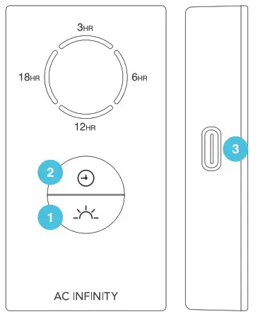 AC INFINITY IONBEAM S11 Full Spectrum LED Grow Light Bars - PROGRAMMING