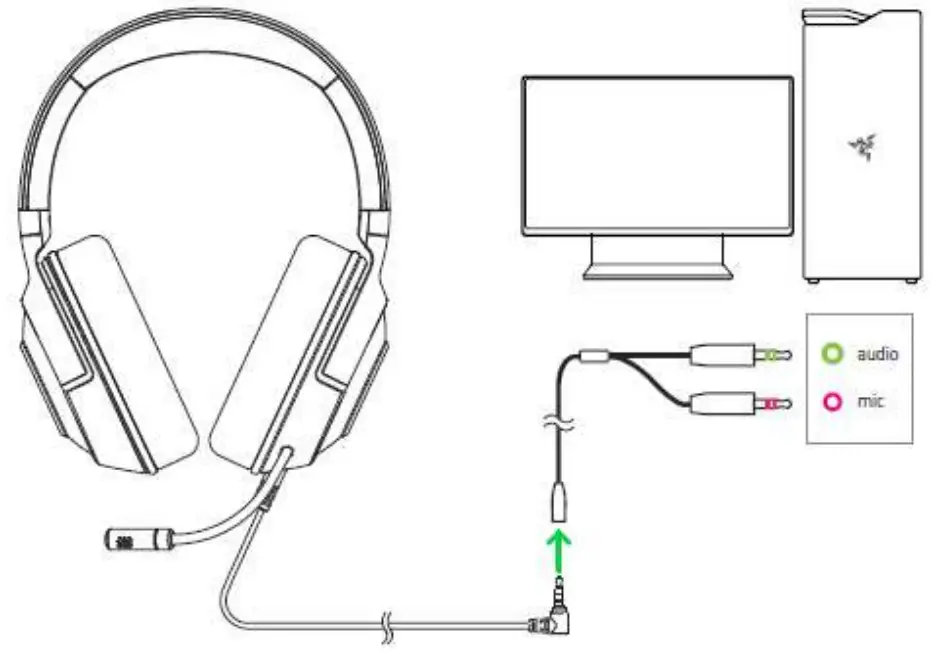 RAZER KRAKEN X Console Wired Gaming Headset - VOLUME WHEEL 2