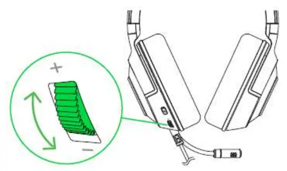 RAZER KRAKEN X Console Wired Gaming Headset - VOLUME WHEEL