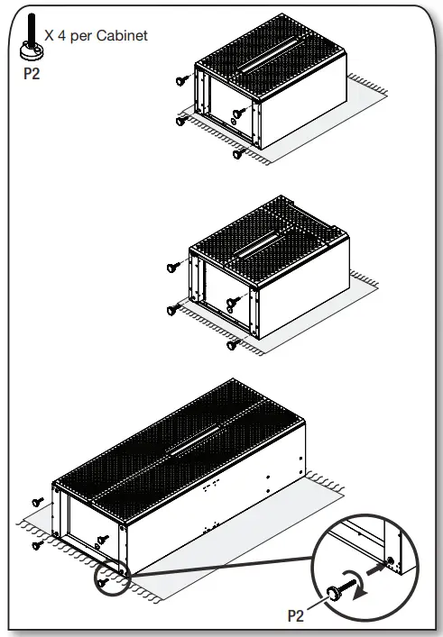 Whirlpool GANF03WFMTS Series Flex Cabinet System - Adjustable Feet