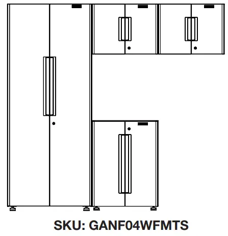 Whirlpool GANF03WFMTS Series Flex Cabinet System - fig 1