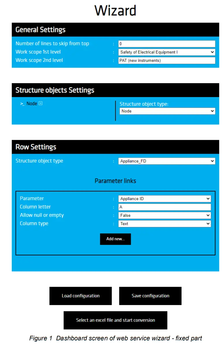 ESM Excel to Metrel file converter -