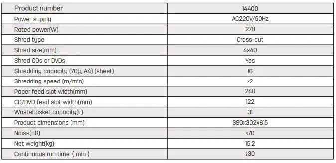deli E14400 Paper Shredder-fig7