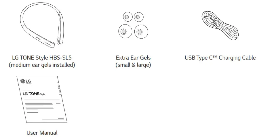 LG HBS-SL5 Bluetooth Wireless Stereo Headset - manual