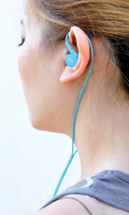 MEE audio Sports Earphones With Memory - Use the shirt