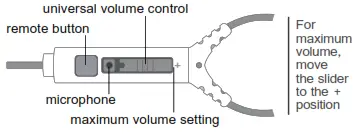 MEE audio Sports Earphones With Memory - volume control
