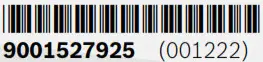 BOSCH Extractor Hood - Barcode
