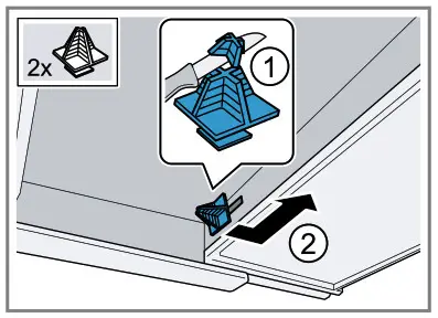 BOSCH Extractor Hood - Changing the filter pull-out's limit stop 1