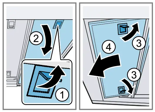 BOSCH Extractor Hood - Removing the grease filter