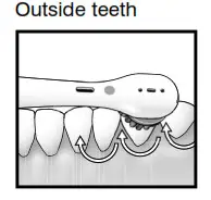 Homedics HD-210 PowerDent Deluxe - Outside teeth