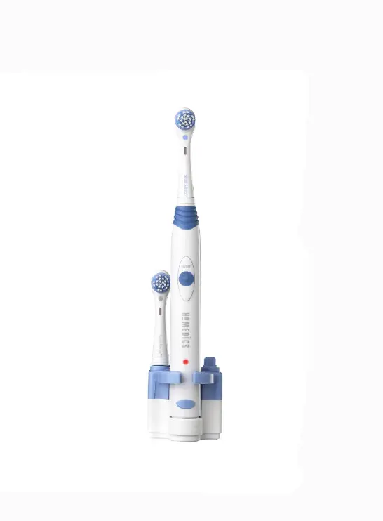 Homedics Hd-210 Powerdent Deluxe With Smart Sensor Technology Rechargeable Toothbrush Instruction Manual And Warranty Information