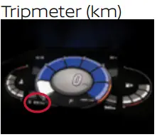 NISSAN Magnite SUV Car - Tripmeter (km)