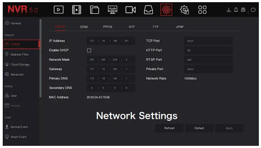 Herospeed BD 5.0 PoE NVR Kits - Network