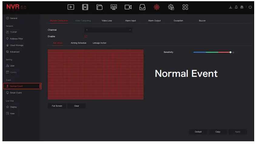 Herospeed BD 5.0 PoE NVR Kits - Normal Event