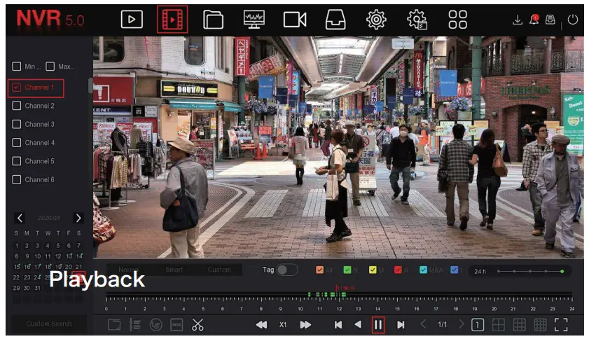 Herospeed BD 5.0 PoE NVR Kits - Playback