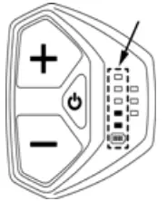 Battery charge level indicator