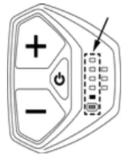 Battery charge level indicator