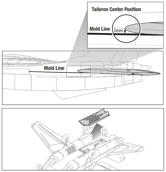 HORIZON EFL01450 F 14 Tomcat Twin 40mm EDF- Control Surface Centering