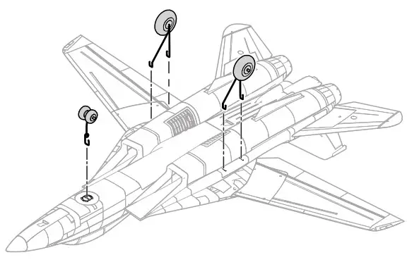 HORIZON EFL01450 F 14 Tomcat Twin 40mm EDF- Landing Gear