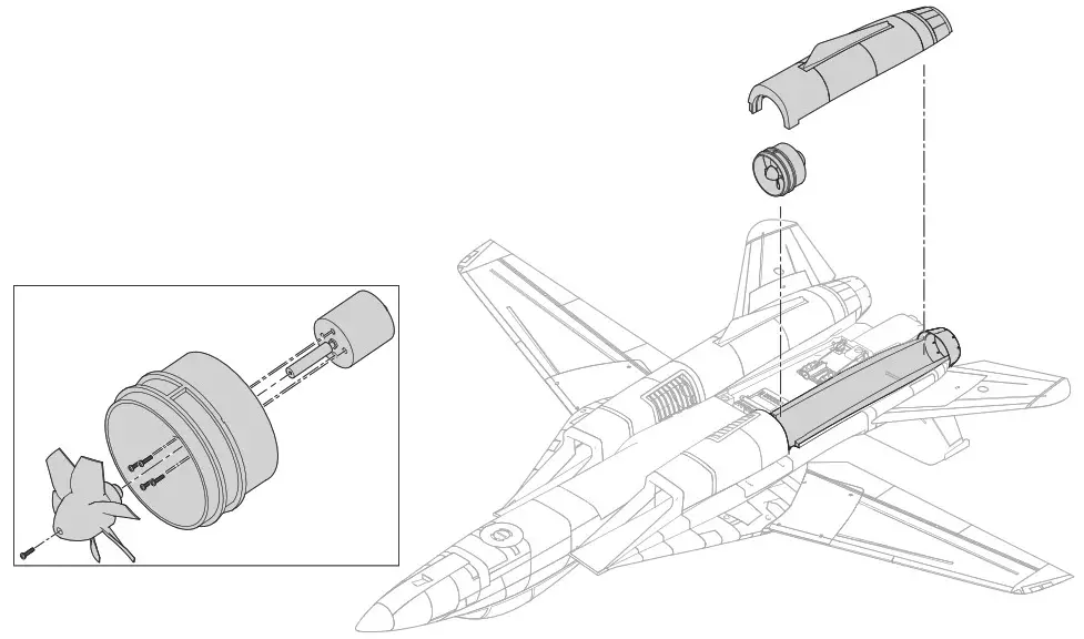 HORIZON EFL01450 F 14 Tomcat Twin 40mm EDF- Power System Installation and Service