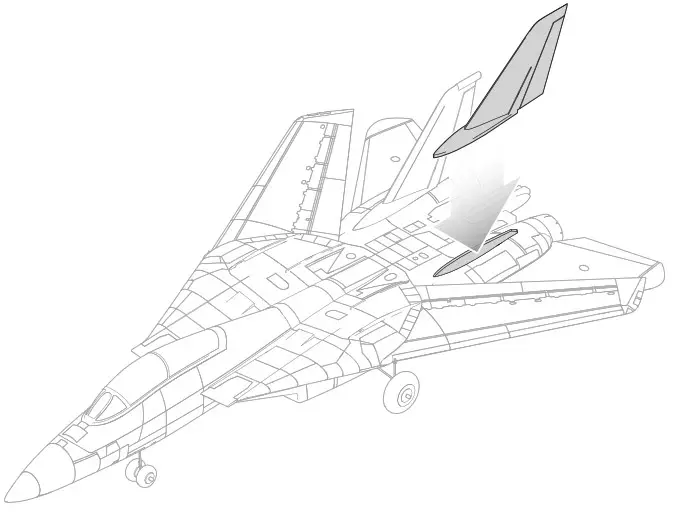 HORIZON EFL01450 F 14 Tomcat Twin 40mm EDF- Replacing a Vertical Stabilizer